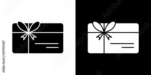 Gift card icon symbols. Vector illustration.