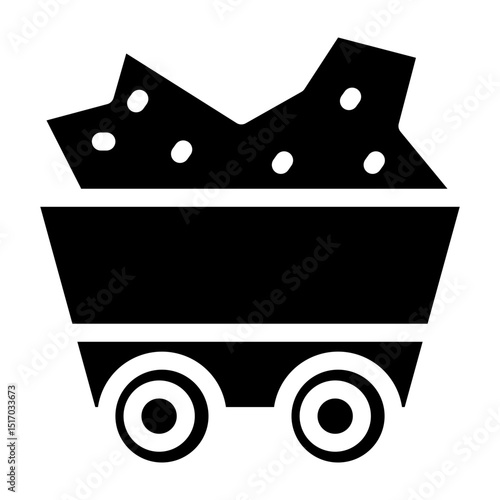Mine Vector Line Icon Design