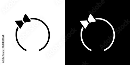 Hair tie icon symbols. Vector illustration.