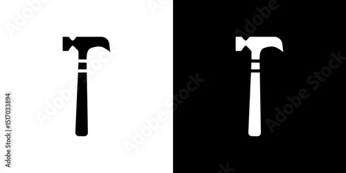 Hammer icon symbols. Vector illustration.
