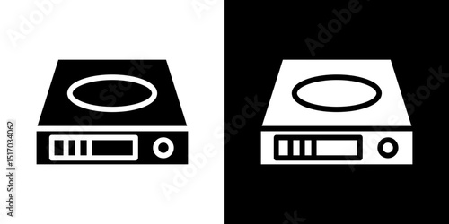 Hard Disk icon symbols. Vector illustration.