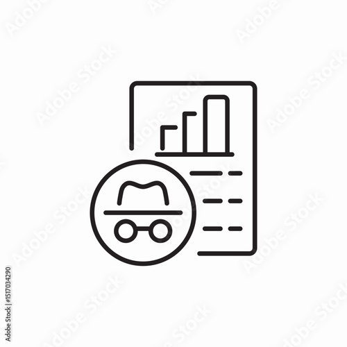anonymous data icon sign vector