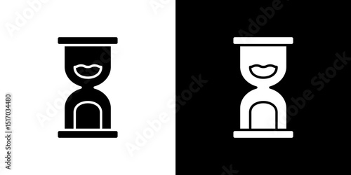 Hourglass icon symbols. Vector illustration.