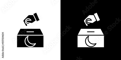 Infaq icon symbols. Vector illustration.