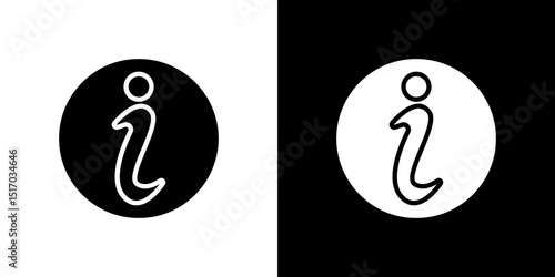 Info icon symbols. Vector illustration.