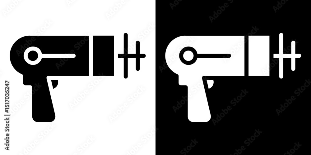 Laser gun icon symbols. Vector illustration. Laser gun icon symbols. Vector illustration.