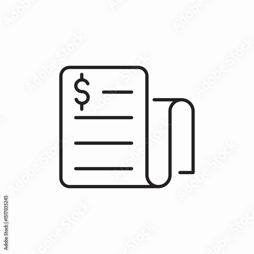 financial statements icon sign vector