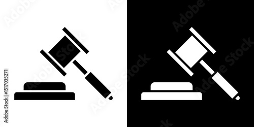 Law icon symbols. Vector illustration.