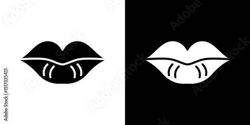 Lips icon symbols. Vector illustration.
