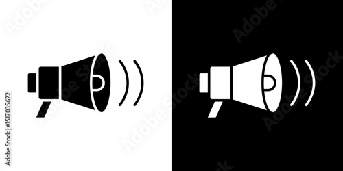 Loud Speaker icon symbols. Vector illustration.