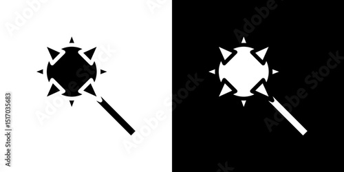 Mace icon symbols. Vector illustration.