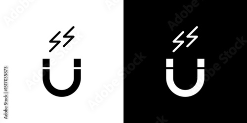Magnet icon symbols. Vector illustration.