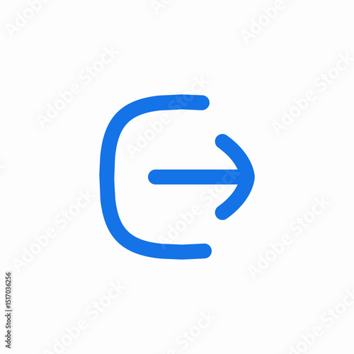 sign out icon sign vector