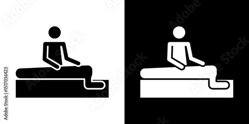 Massage icon symbols. Vector illustration.