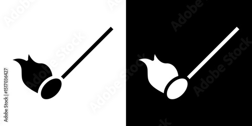 Match fire icon symbols. Vector illustration.