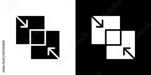 Merge icon symbols. Vector illustration.