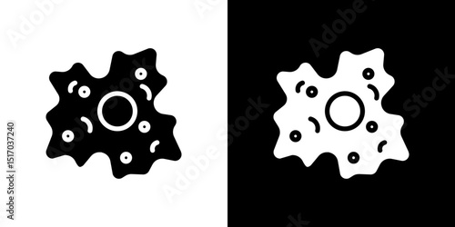 Microorganism icon symbols. Vector illustration.