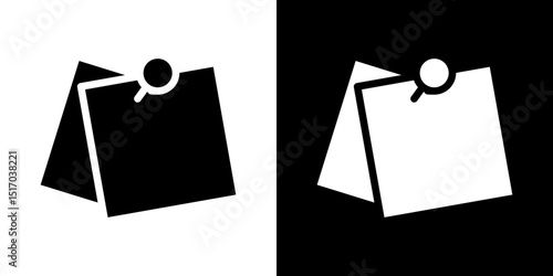 Note sticky icon symbols. Vector illustration.