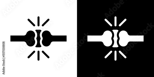 Osteoporosis icon symbols. Vector illustration.