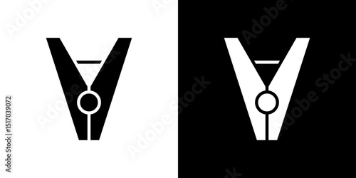Peg icon symbols. Vector illustration.