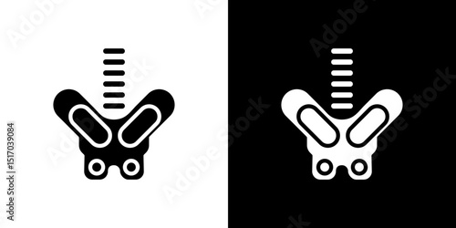 Pelvis icon symbols. Vector illustration.
