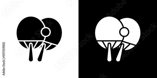 Ping pong icon symbols. Vector illustration.