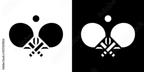 Ping pong icon symbols. Vector illustration.