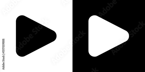 Play icon symbols. Vector illustration.