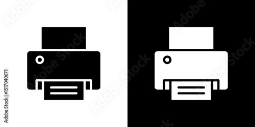 Print icon symbols. Vector illustration.