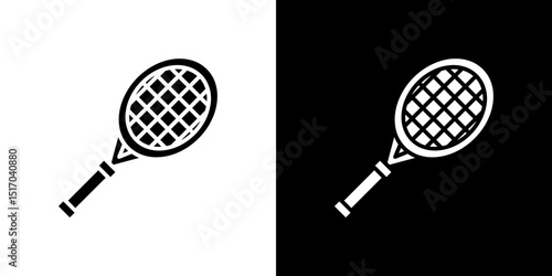 Racquet icon symbols. Vector illustration.