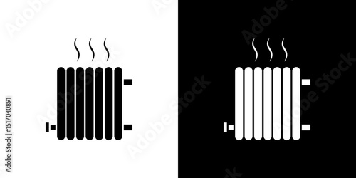 Radiator icon symbols. Vector illustration.