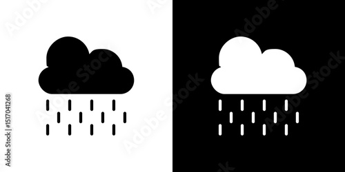 Rain icon symbols. Vector illustration.