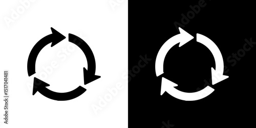 Recycle icon symbols. Vector illustration.