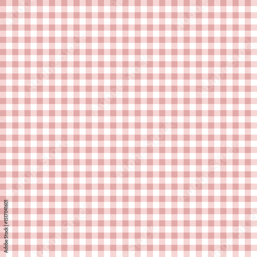 Red and white gingham checkered pattern background