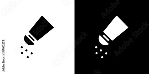 Salt shaker icon symbols. Vector illustration.