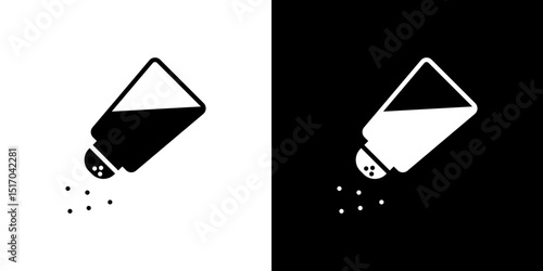 Salt shaker icon symbols. Vector illustration.