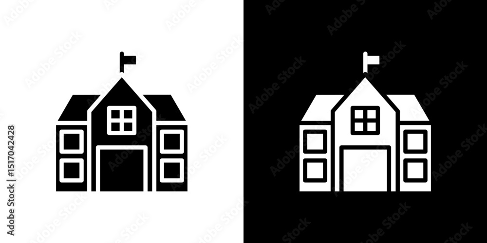 Fototapeta premium school icon symbols. Vector illustration.