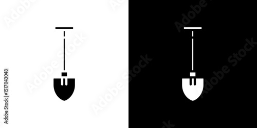Shovel icon symbols. Vector illustration.