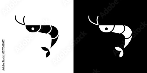 Shrimp icon symbols. Vector illustration.