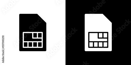 Sim card icon symbols. Vector illustration.