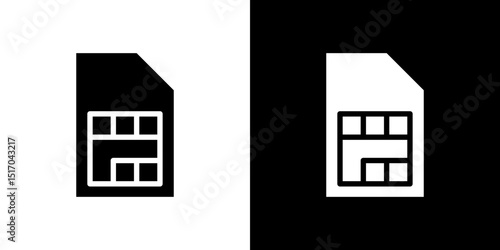 Sim card icon symbols. Vector illustration.