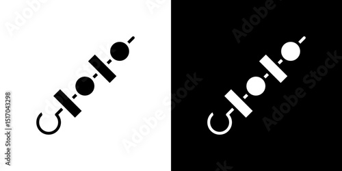 Skewer icon symbols. Vector illustration.