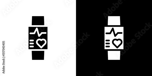 Smart watch icon symbols. Vector illustration.