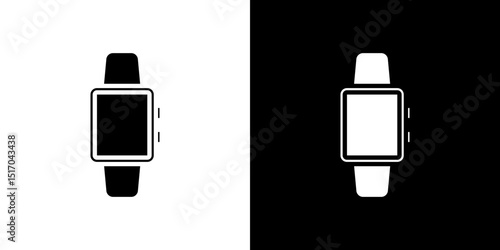 Smartwatch icon symbols. Vector illustration.
