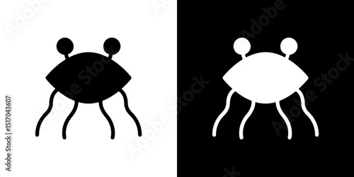 Spaghetti Monster Flying icon symbols. Vector illustration.