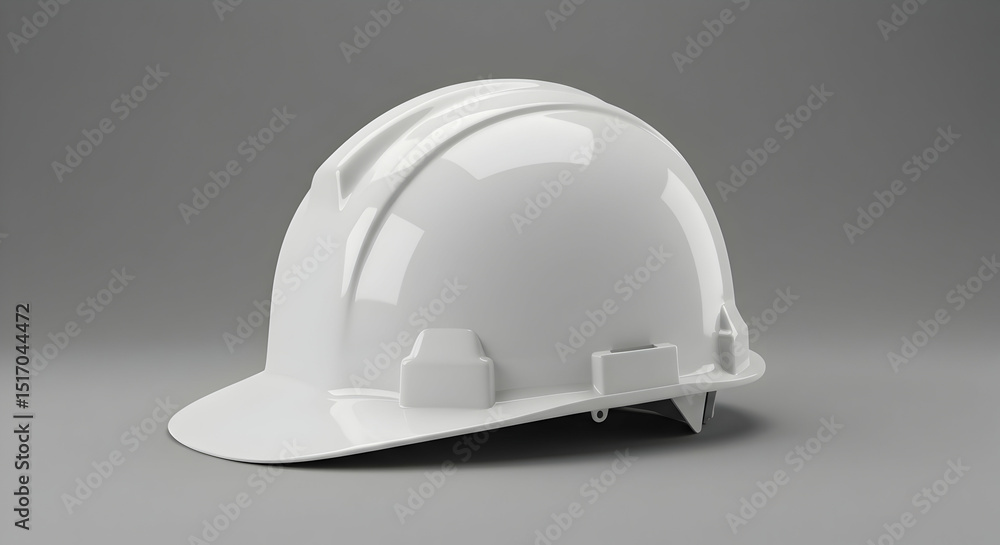 White Hard Hat Safety Equipment Mockup Design White Hard Hat Safety Equipment Mockup Design