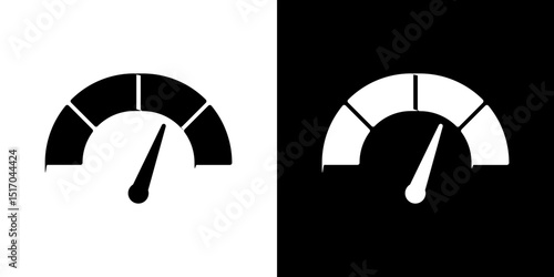 Tachometer icon symbols. Vector illustration.