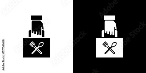 Take away food icon symbols. Vector illustration.