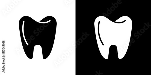 Tooth icon symbols. Vector illustration.