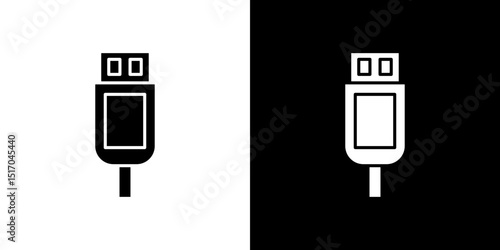 USB icon symbols. Vector illustration.